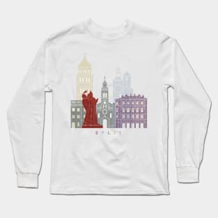 Split skyline poster Long Sleeve T-Shirt